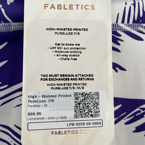 Fabletics High-Waisted Leggings Printed
PureLuxe 7/8 Size M Paradiso - Picture 7 of 7
